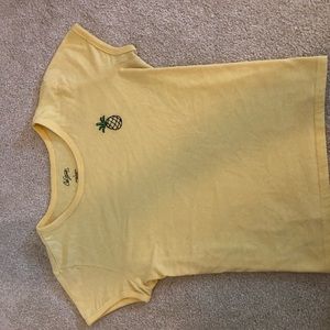 Light Yellow T-shirt with Pineapple